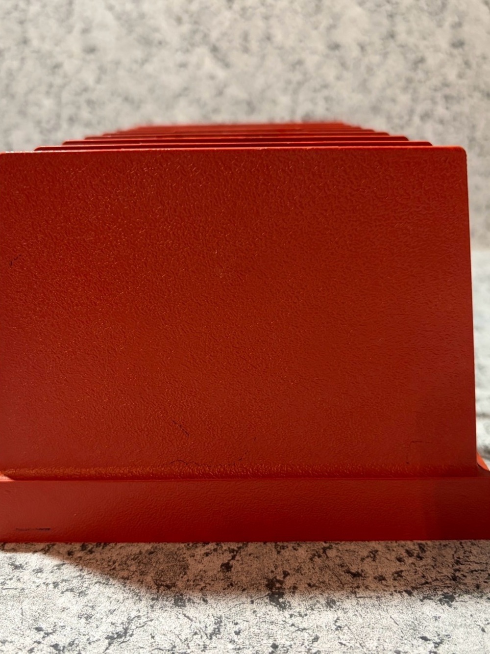 Vintage WT Rogers Co Red Plastic Desktop File Sorter/Retro Mail Organizer - Picture 2 of 4